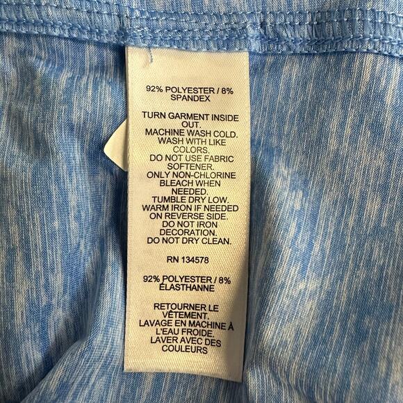 Vineyard Vines Performance Polo Tank Top Hibiscus Blue Floral XL Golf Activewear - Picture 6 of 6